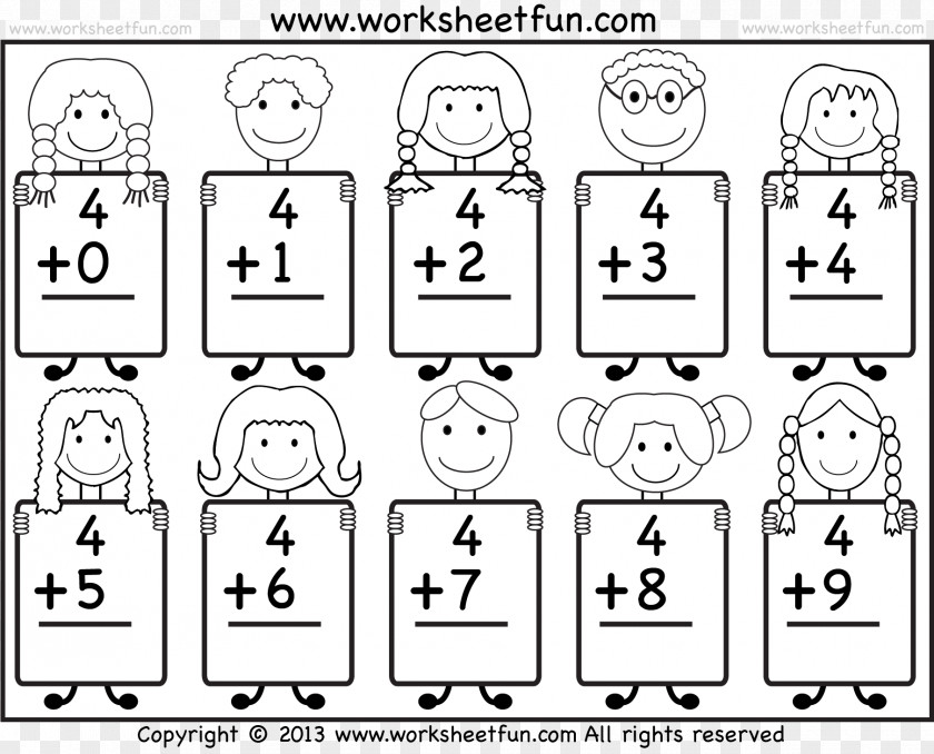 Mathematics Addition Kindergarten Worksheet Adding And Subtracting Fractions PNG