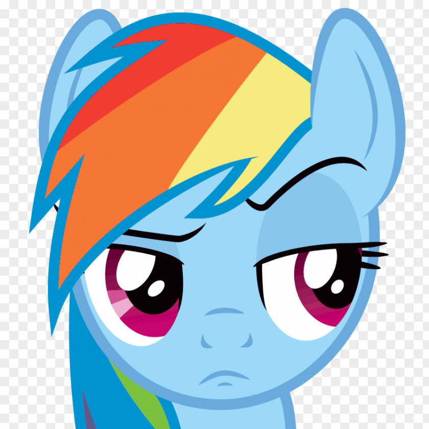 My Little Pony Rainbow Dash Blue Art PNG