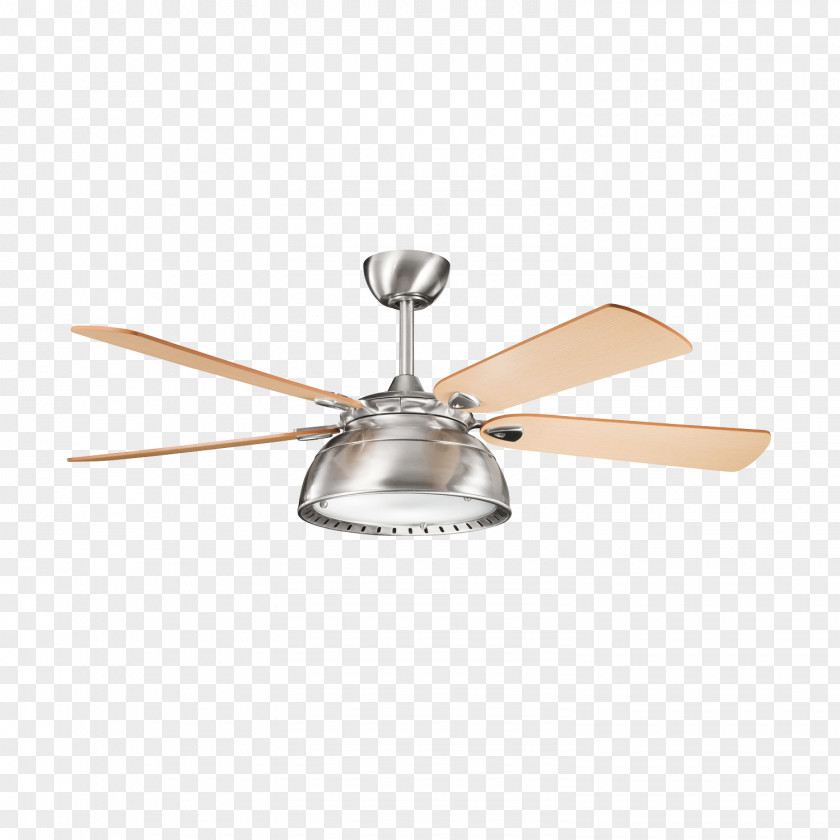 Oak Ceiling Fans Brushed Metal Stainless Steel PNG