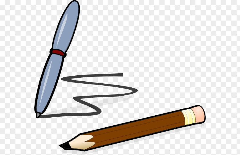 Pencil Paper Clip Art PNG