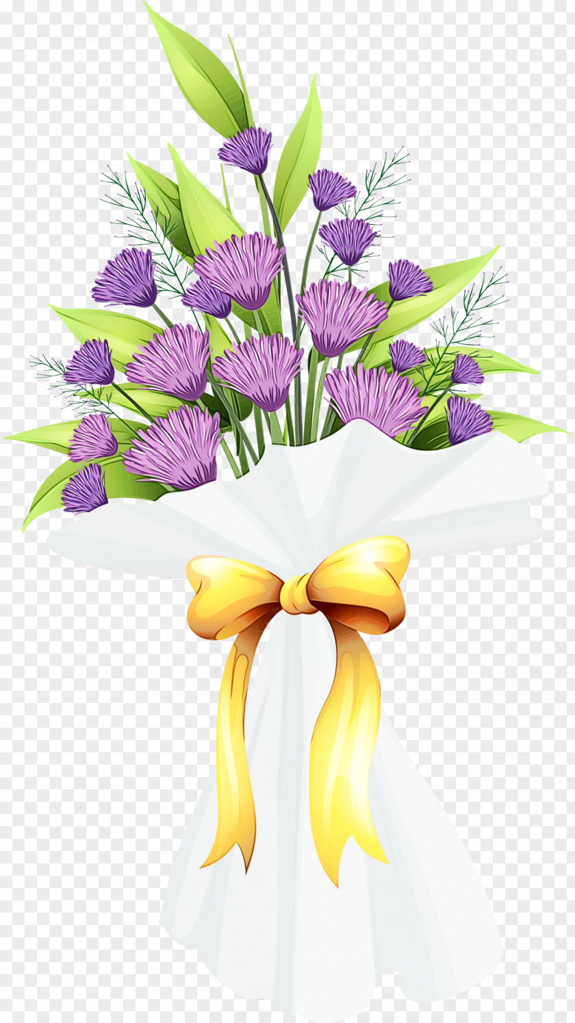 Lily Wildflower Purple Watercolor Flower PNG