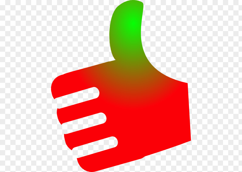 Red Green Thumb Signal Clip Art PNG