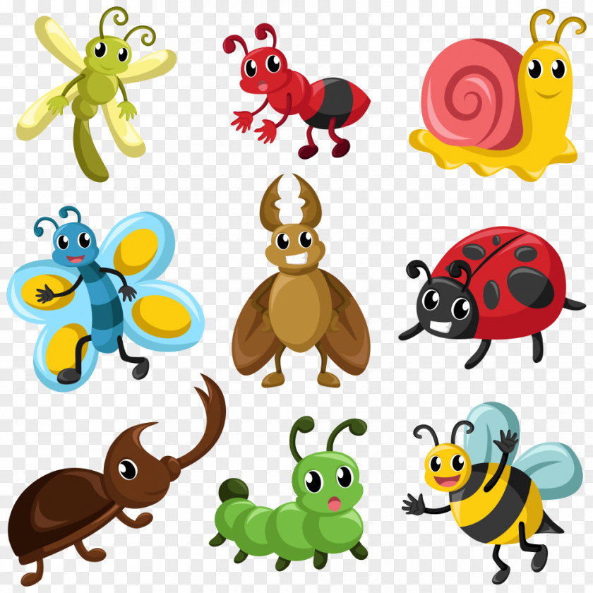 Insect Vectors Cartoon Royalty-free Clip Art PNG