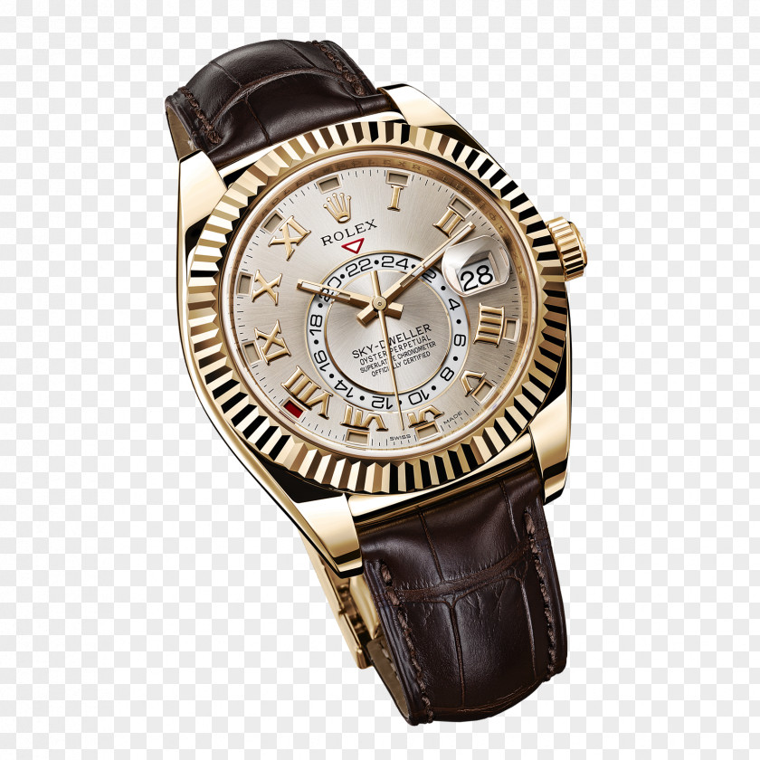 Watch Strap Rolex Sky-Dweller Gold PNG