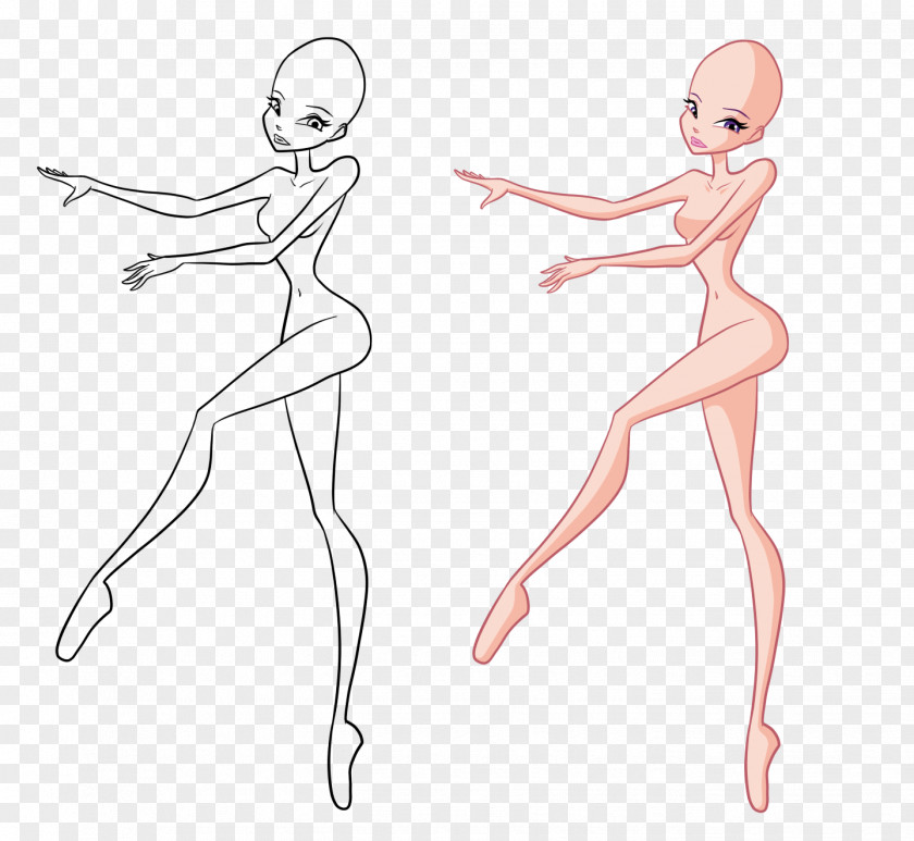 Ballerina Outfit DeviantArt Ballet Dancer Butterflix Line Art PNG