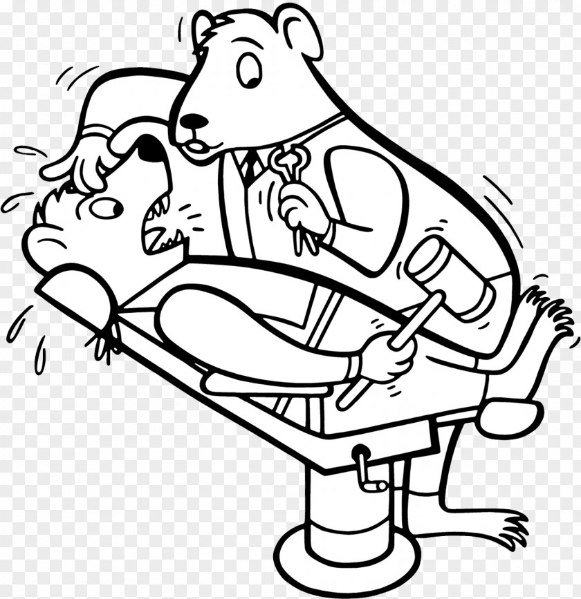 Animal Doctor Cartoon Illustration Dentistry Patient Tooth PNG