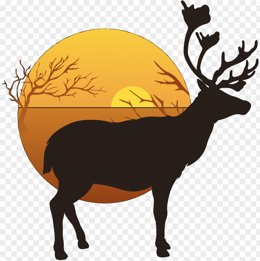 Elk Reindeer Stock Illustration Vector Graphics PNG