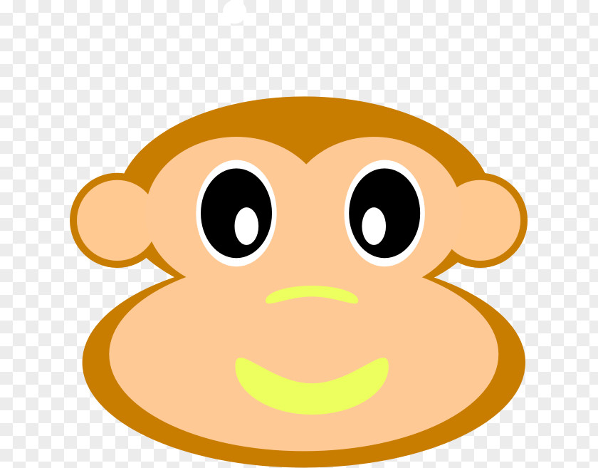 Monkey Clipart Snout Nose Cartoon Mammal Clip Art PNG