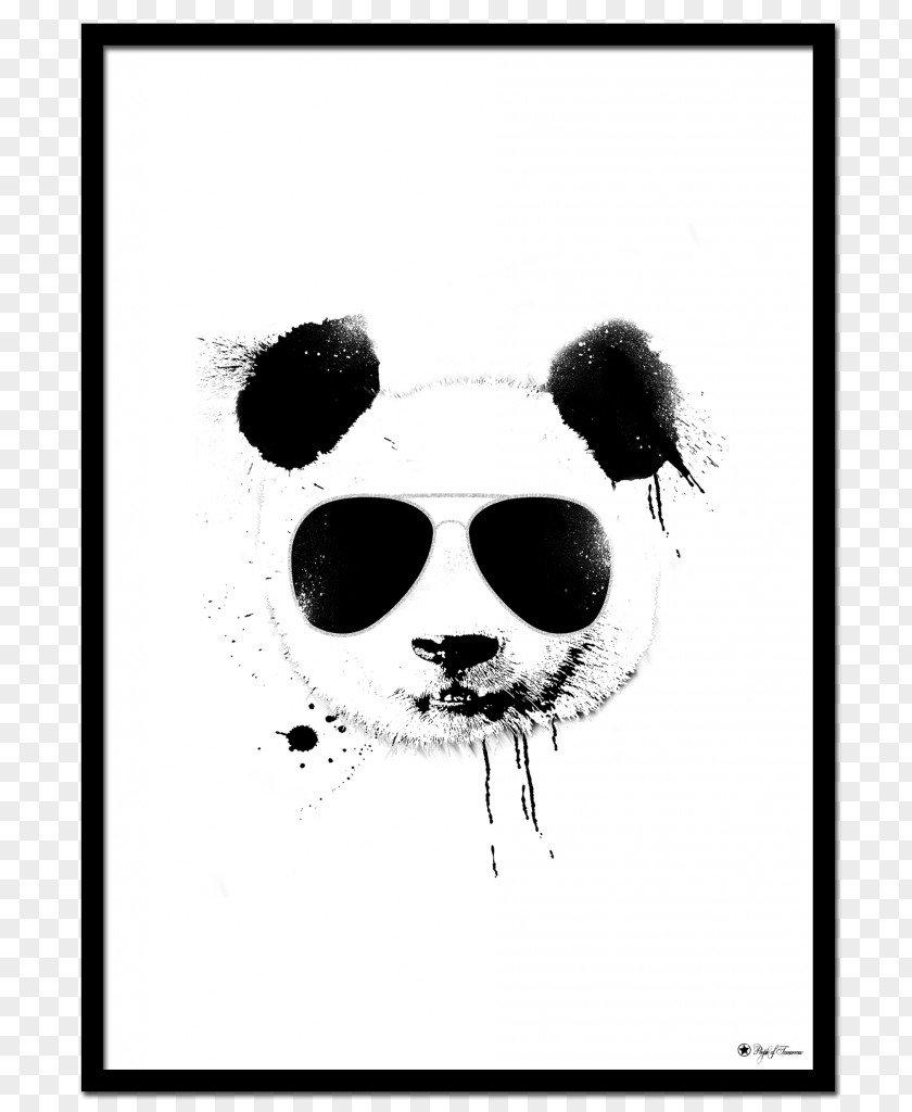 Panda Print Poster Art Drawing PNG