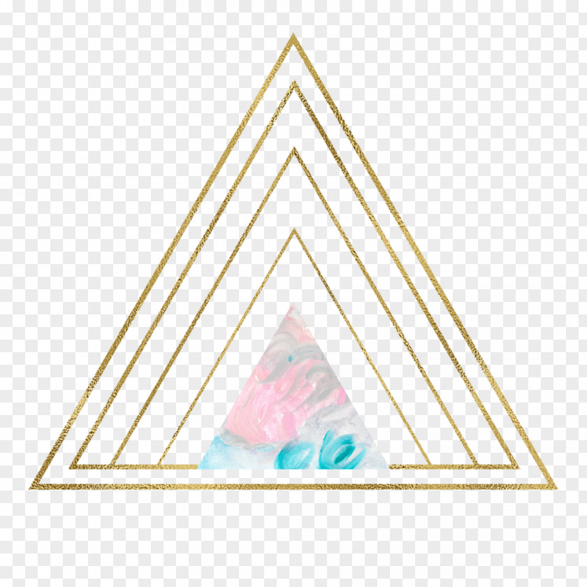 Triangle Golden Geometry Geometric Shape PNG