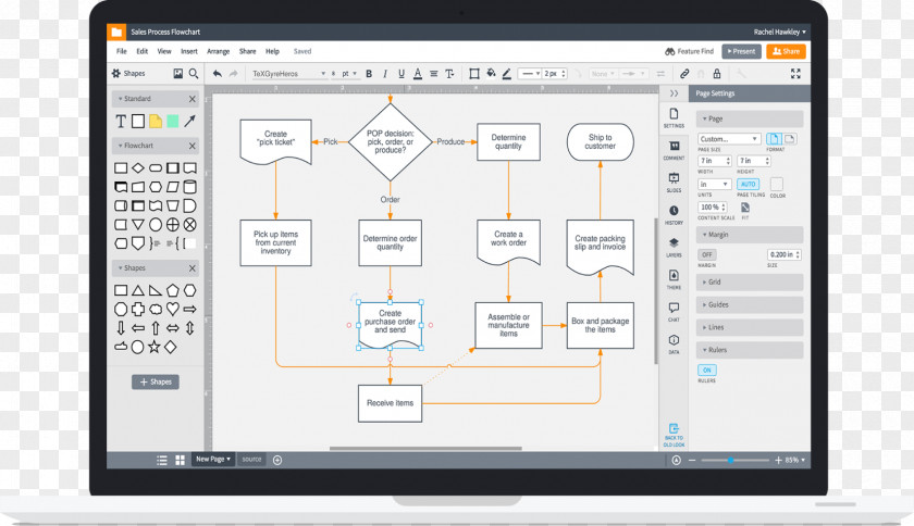 Flowchart Vector Computer Program Network Diagram Lucidchart PNG