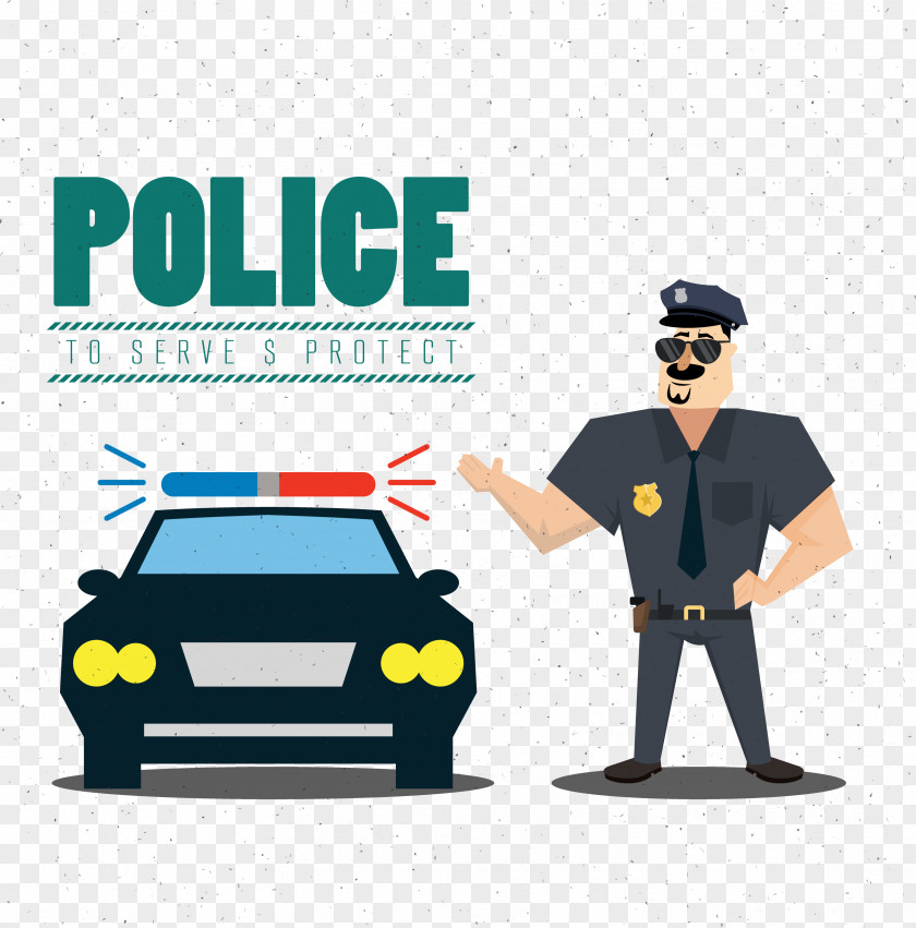 Police Car Officer Icon PNG