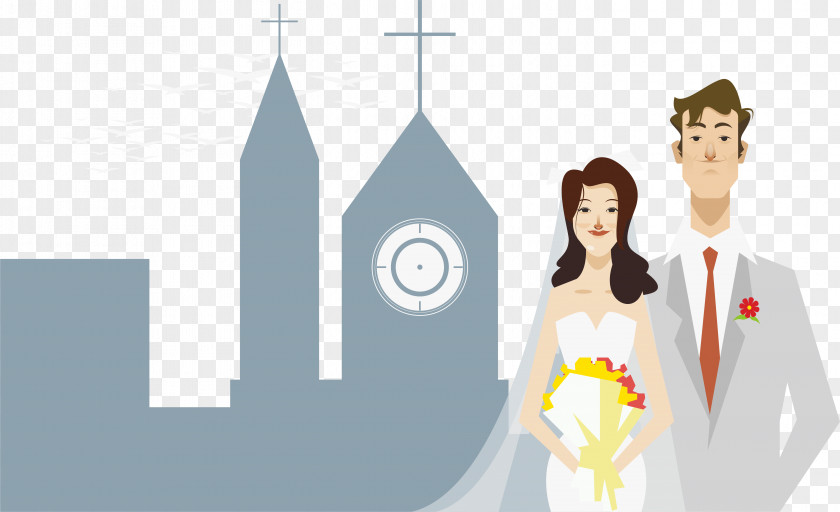 Romantic Wedding Vector Material Marriage Romance Illustration PNG