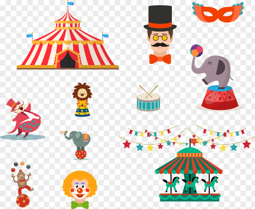 Vector Circus Clip Art PNG