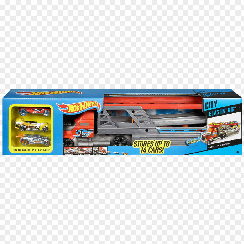 Hot Wheels Toy Car Carrier Trailer Vehicle PNG
