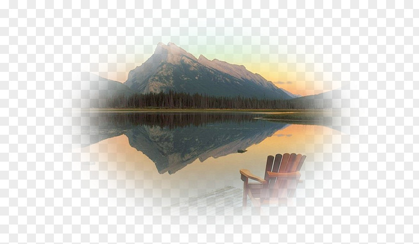 Lac Mount Rundle Loch Inner Peace Post Cards PNG