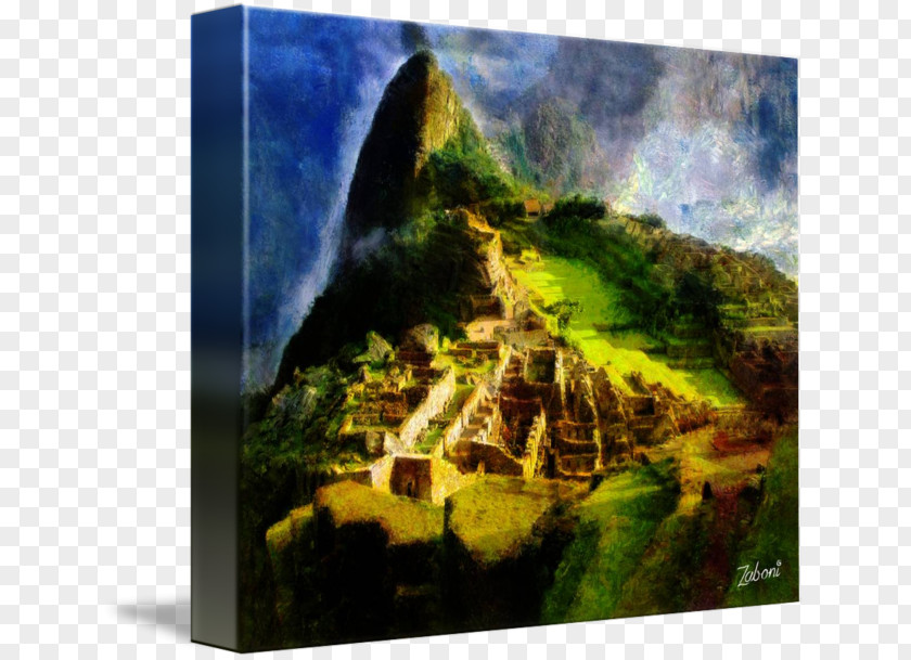 Machu Picchu Painting Imagekind Peruvian Art PNG