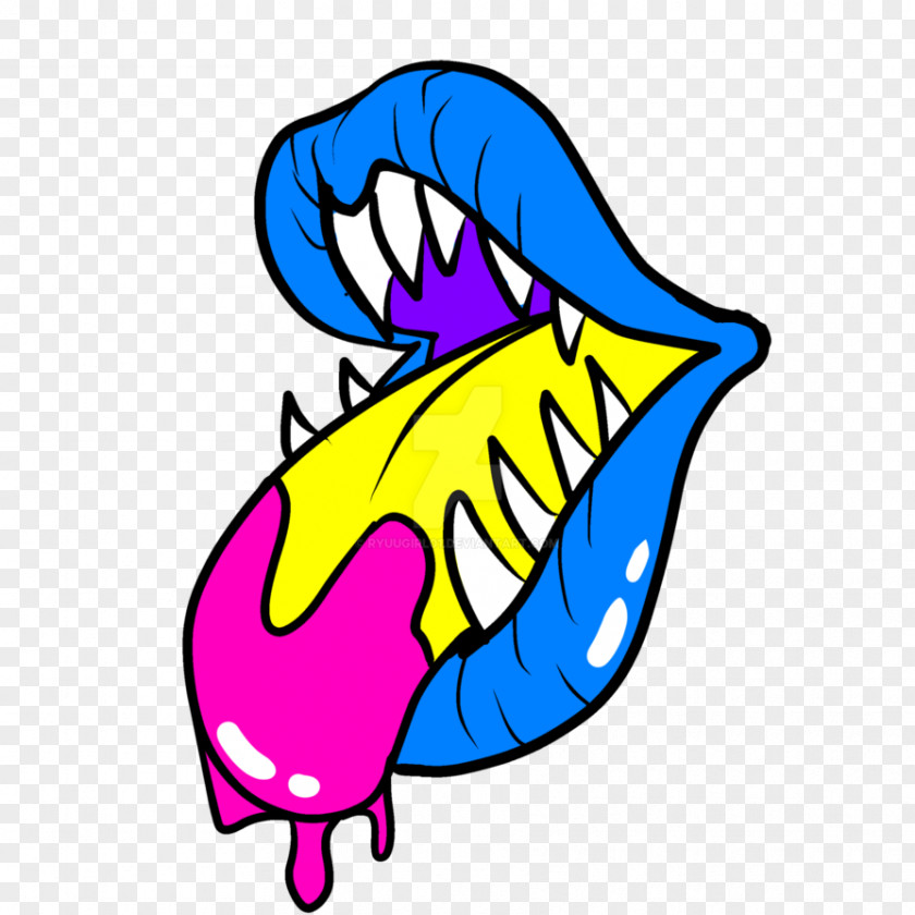 Monster Mouth Trademark Logo DeviantArt Color PNG