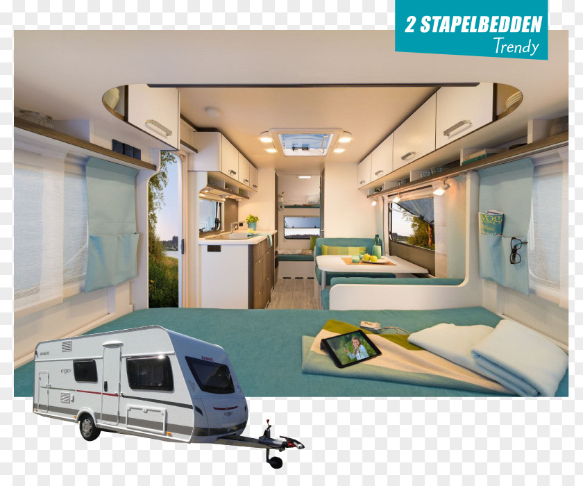 Trendy Vehicle Dethleffs Caravan Campervans Trailer PNG