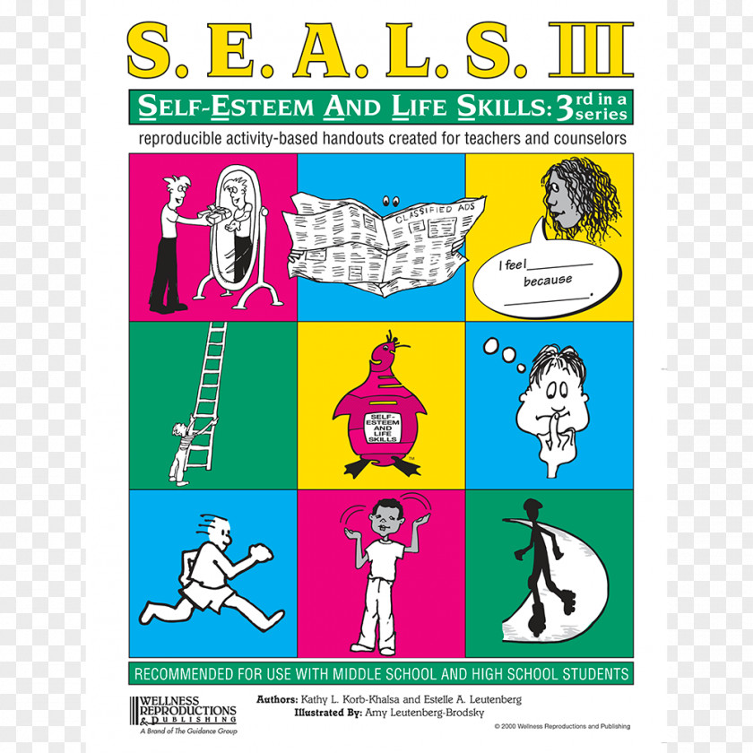 Book SEALS III: Self-Esteem And Life Skills Management I: Reproducible Activity Handouts Created For Facilitators Seals II: & Skills, Too! PNG