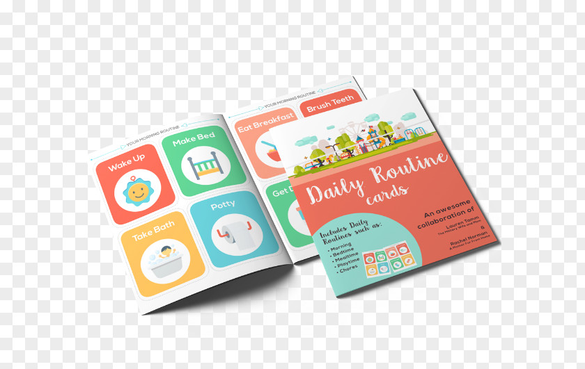 Business Card Mockup Child Everyday Life Parenting Toddler PNG