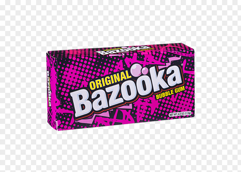 Chewing Gum Bazooka Bubble Big Red PNG
