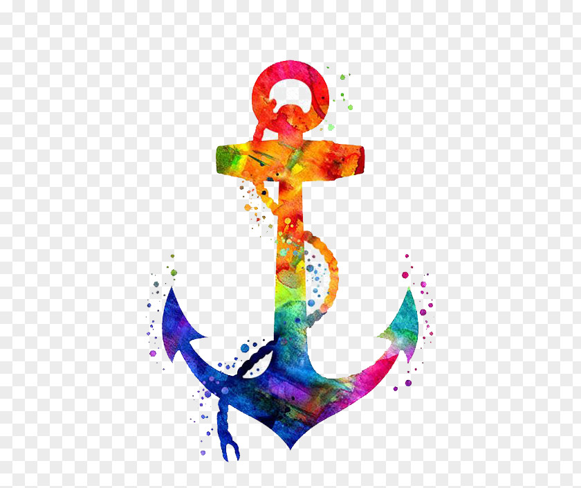 Color Anchor Drawing Watercolor Painting Coloring Book PNG