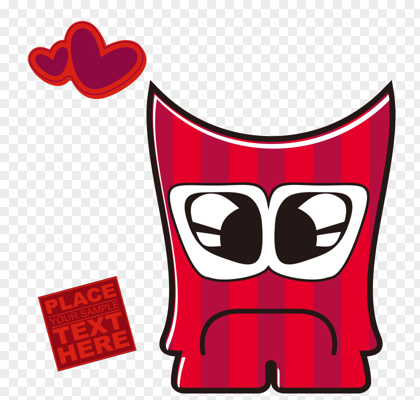 Cute Little Monster Cartoon Crying Clip Art PNG