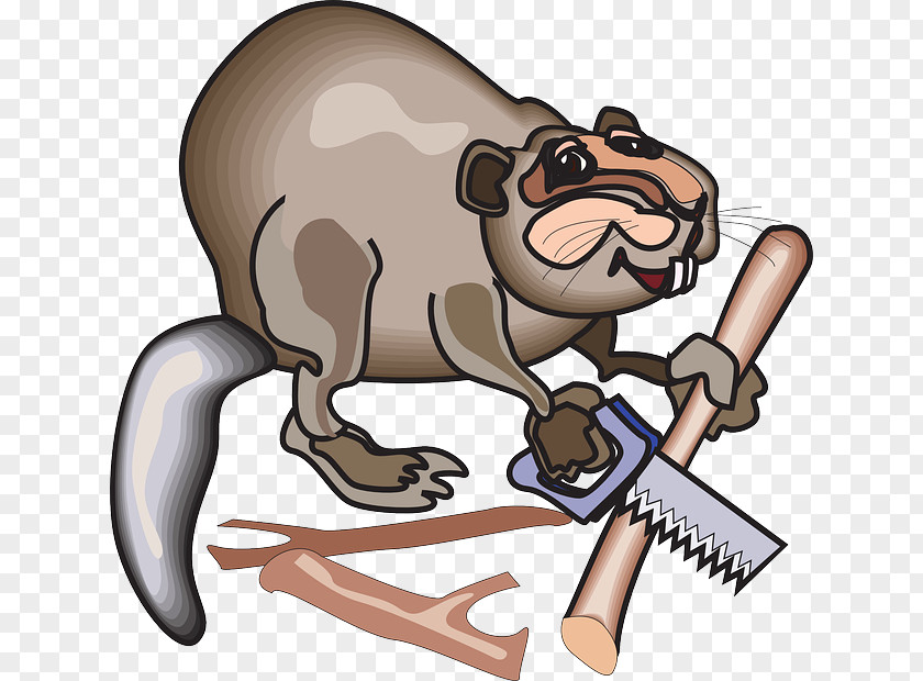 Saw The Busy Beaver Bee Clip Art PNG