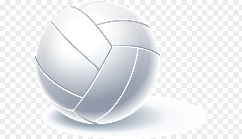 White Volleyball Pattern PNG