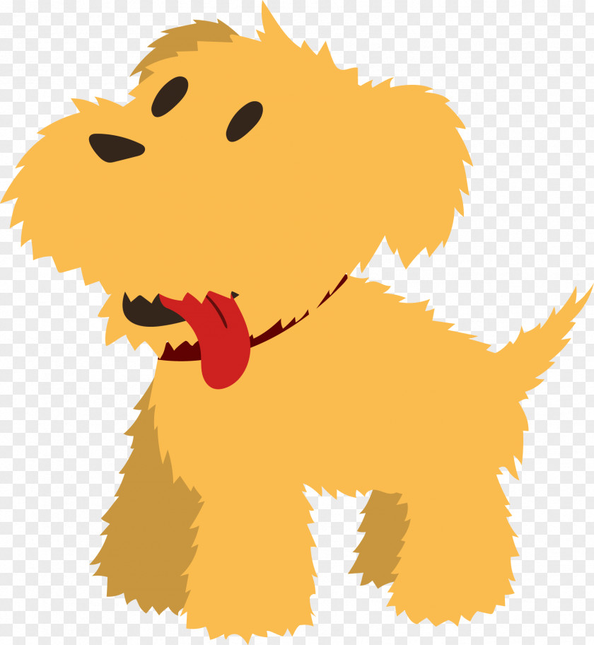 Yellow Cartoon Puppy Decoration Pattern Dog Vecteur PNG