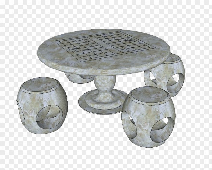 Ancient Stone Chess Tables And Chairs Table Chair Furniture PNG