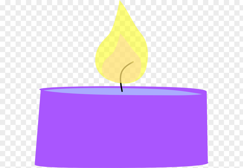 Candle Vector Purple Violet Lilac Yellow Magenta PNG
