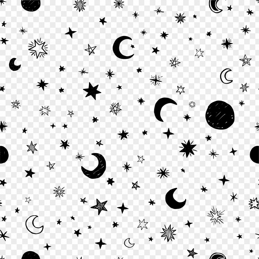 Hand-painted Stars PNG