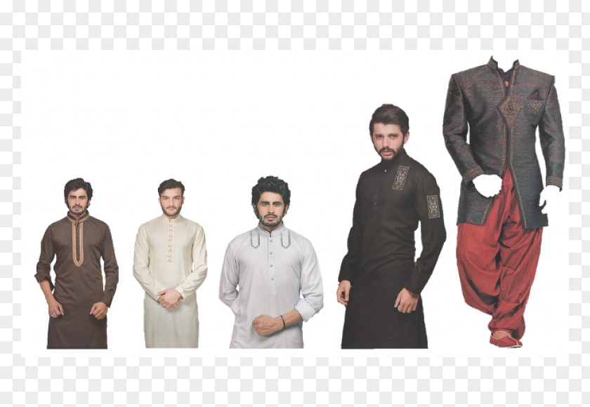 Muslim Man Sleeve Fashion Dress Jacket Suit PNG