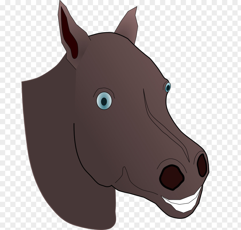 Mustang American Quarter Horse Head Mask Clip Art PNG