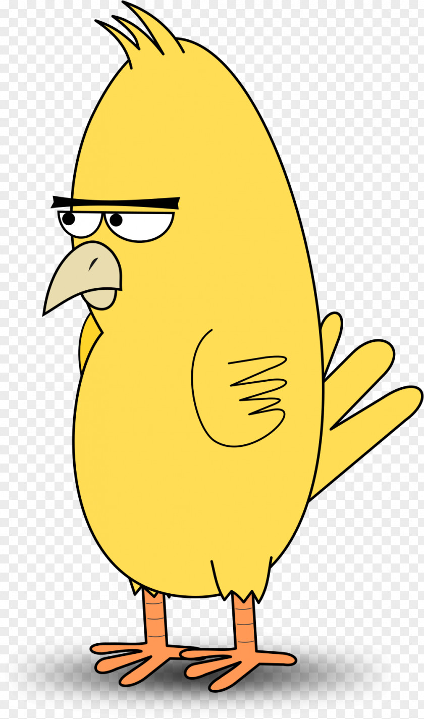 Chicken Bird Beak Cartoon Yellow PNG