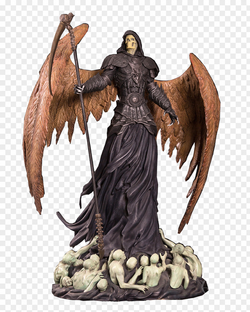 Death Angel Figurine Bronze Sculpture PNG