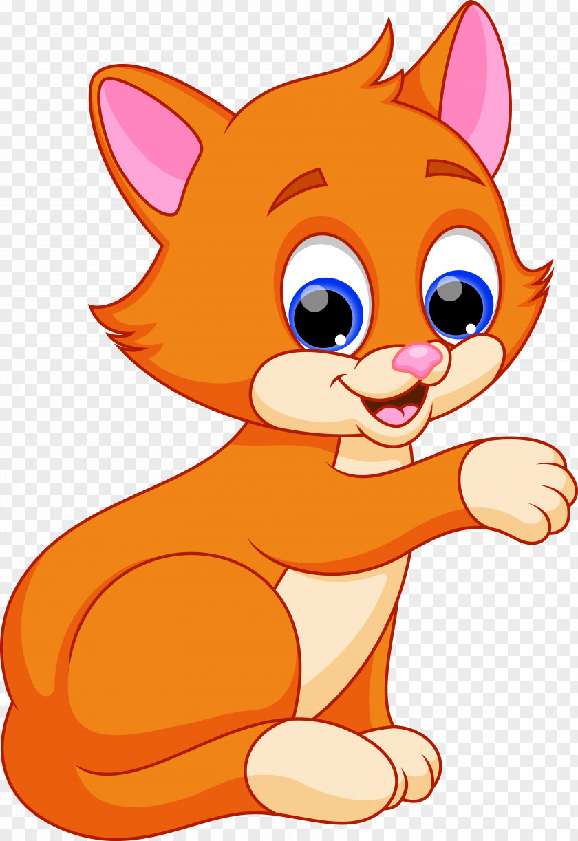 Ginger Cat Royalty-free Cartoon PNG