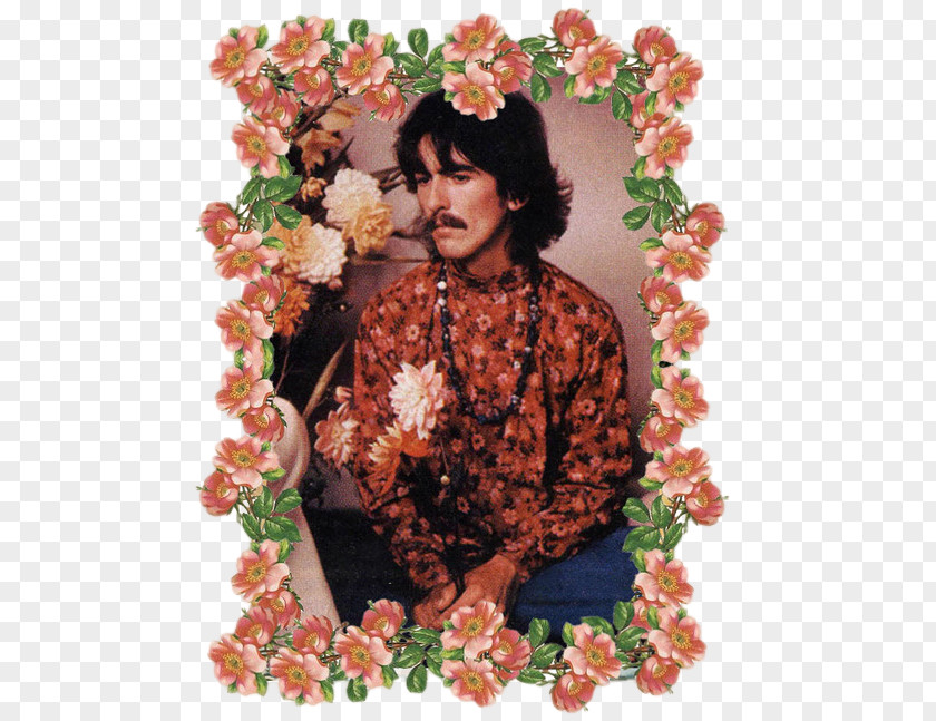 Images Of Rainbows Floral Design George Harrison The Beatles 1960s Clothing PNG