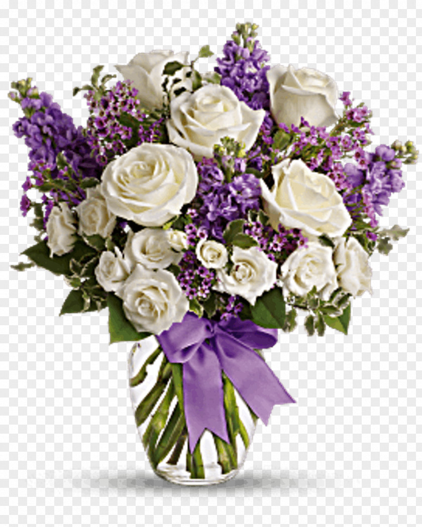 Lavender Bouquet Hollywood Teleflora Flower Cottage Floristry PNG