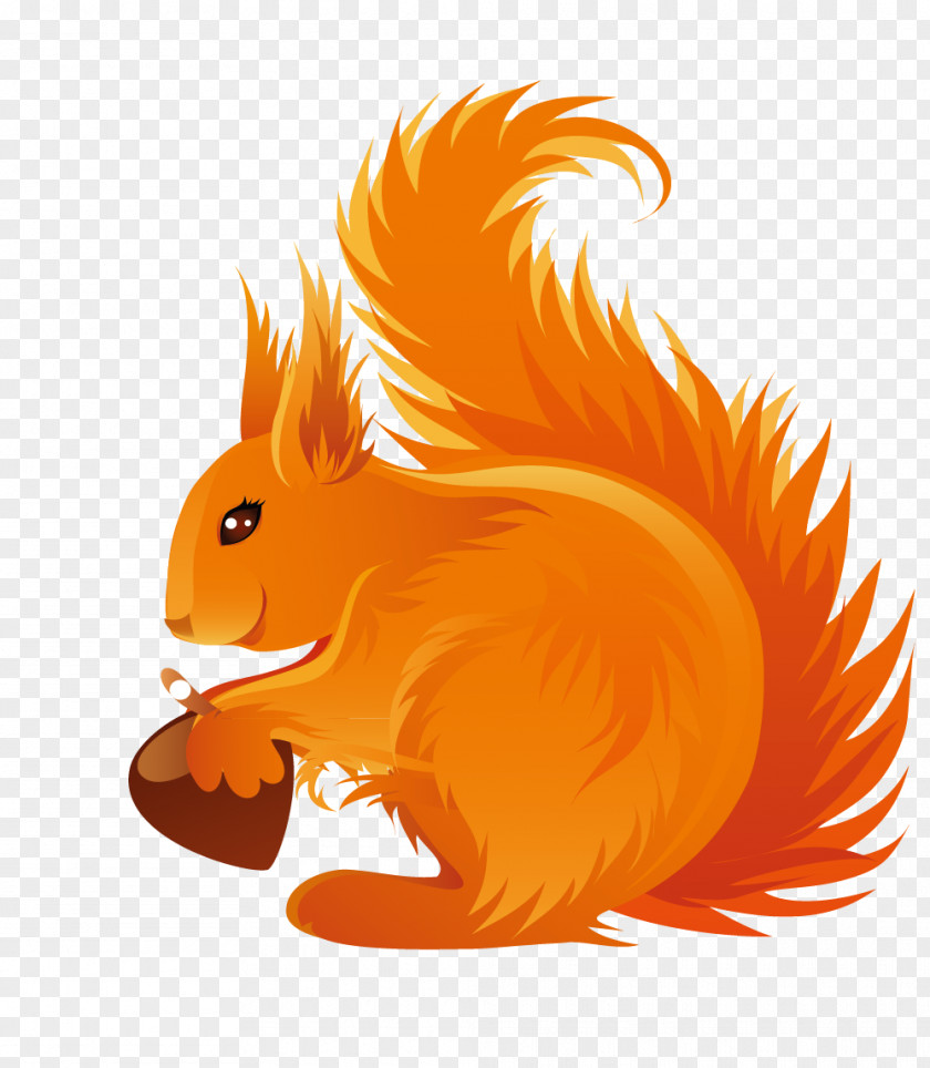 Squirrel Autumn Icon PNG