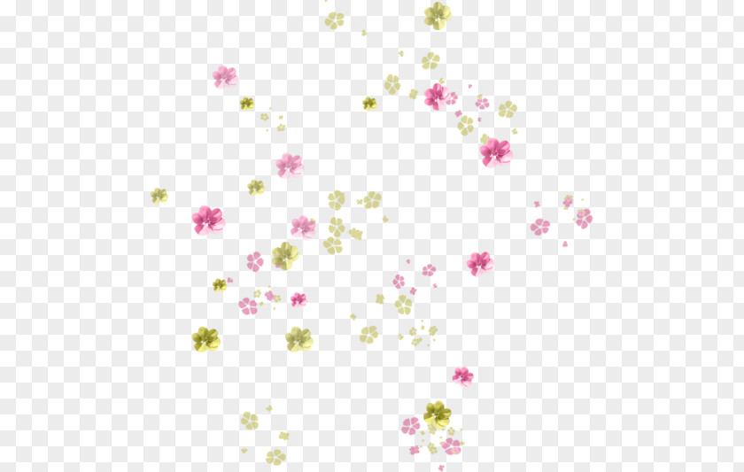 Cherry Blossom Floral Design Pattern PNG