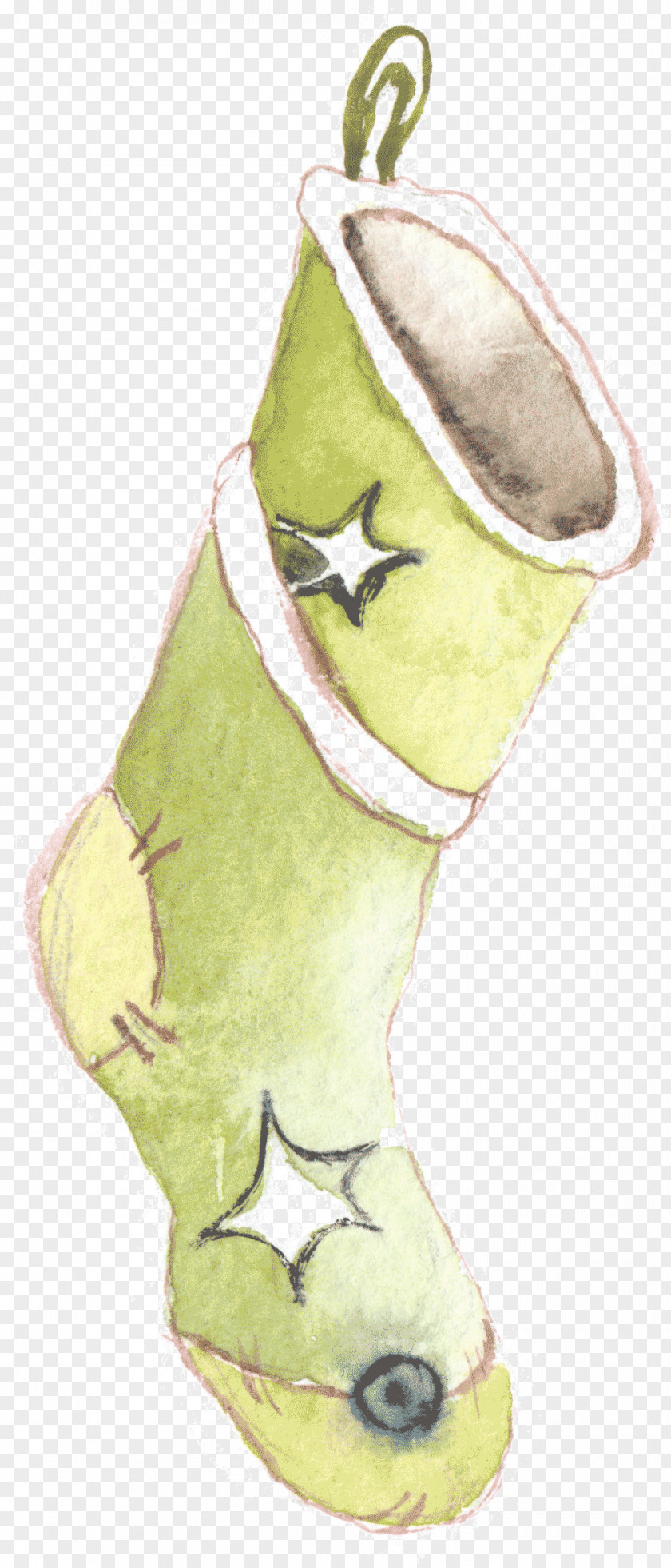 Green Sock Drawing /m/02csf Illustration Christmas Ornament Shoe PNG