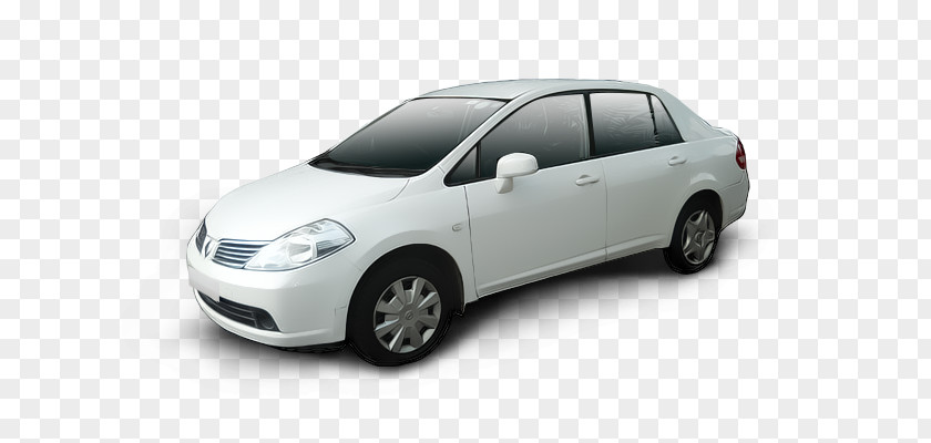 Nissan Tiida Mid-size Car Compact Bumper City PNG