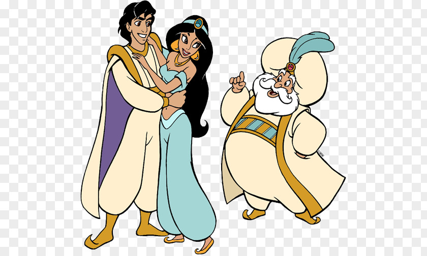 Princess Jasmine The Sultan Genie Aladdin Clip Art PNG