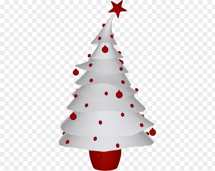 Silver Christmas Tree Ornament Lights Party PNG