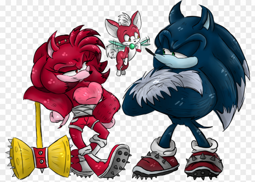 Sonic The Hedgehog Amy Rose Unleashed Knuckles Echidna Chaos PNG