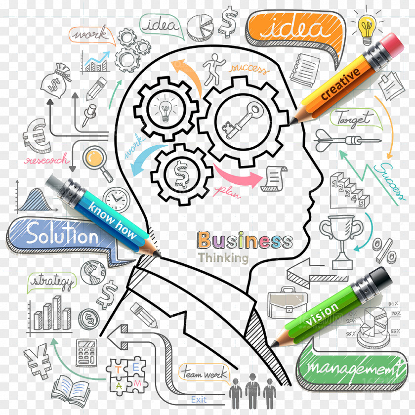 Brain Thinking Stock Illustration Icon PNG