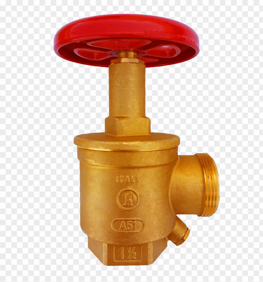 Brass Valve Fire Sprinkler System Hose Firefighting PNG